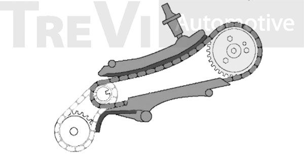 TREVI AUTOMOTIVE pavaros grandinės komplektas KC1015